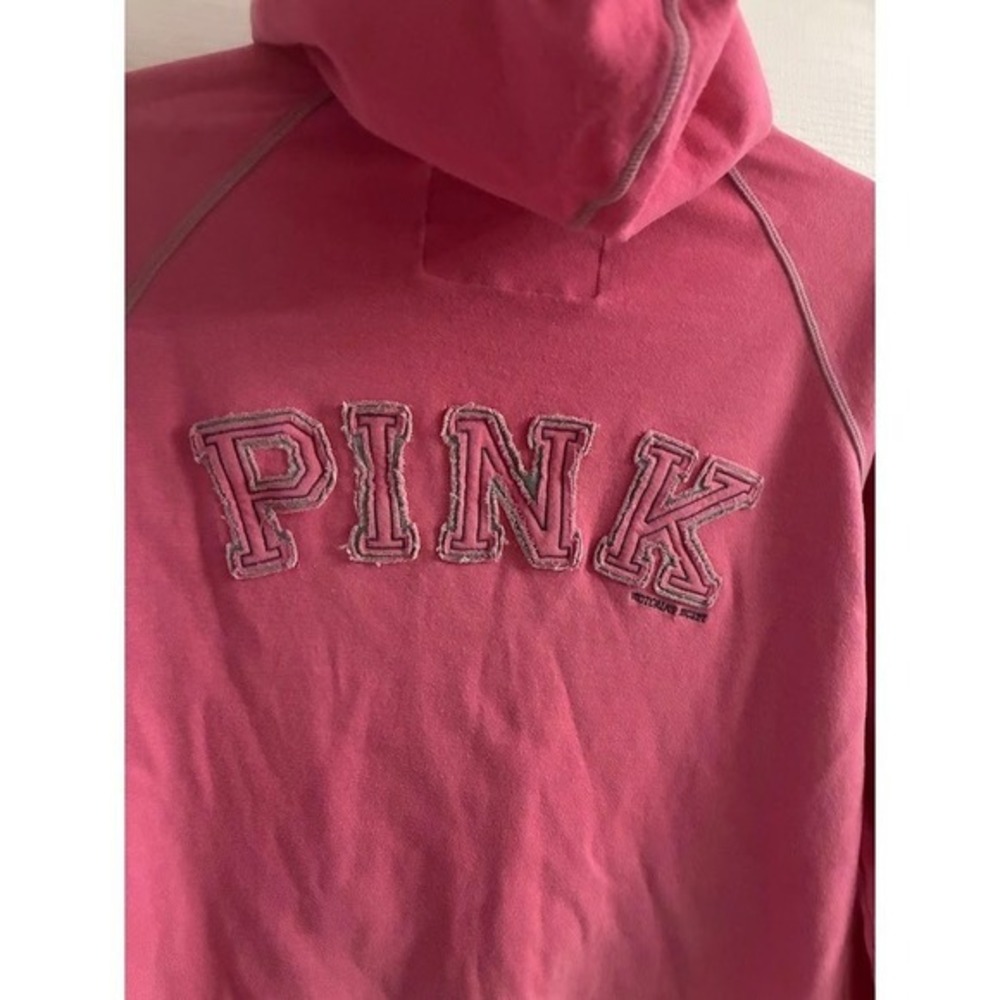 Vintage‎ early 2000 Victoria's Secret Pink hoodie jacket size M Well Worn